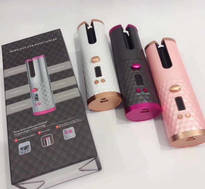 Cordless Hair Curler with 360° Rotation - EssentialEssentials1