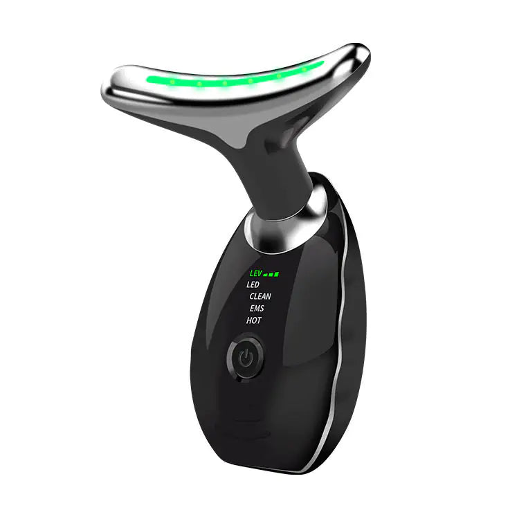 Beauty Facial Massager, 7 Color Wavy Acne Beauty Microcurrent Facial Device Skin Firming for Face Neck Beauty Device, - EssentialEssentials1