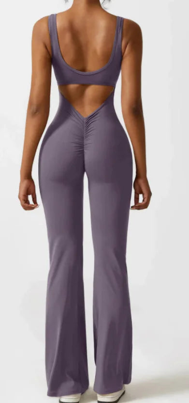 Seamless Hollow Yoga Bodysuit - Women's Casual Activewear - EssentialEssentials1