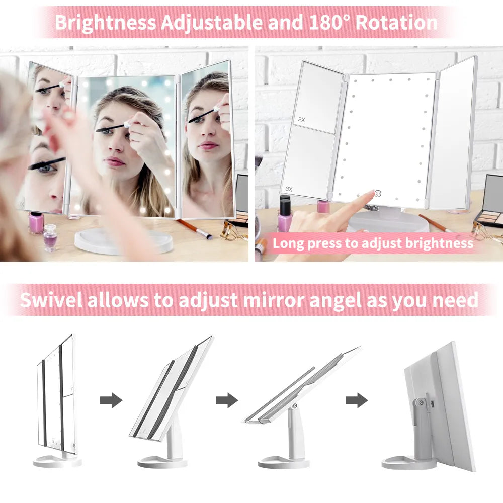 Interactive LED Mirror with Touch-Screen Technology - EssentialEssentials1