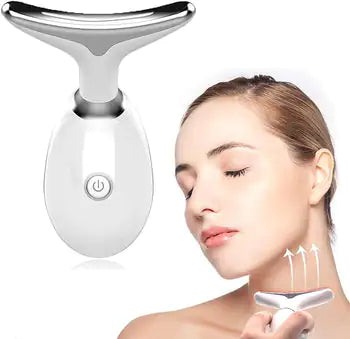 Beauty Facial Massager, 7 Color Wavy Acne Beauty Microcurrent Facial Device Skin Firming for Face Neck Beauty Device, - EssentialEssentials1