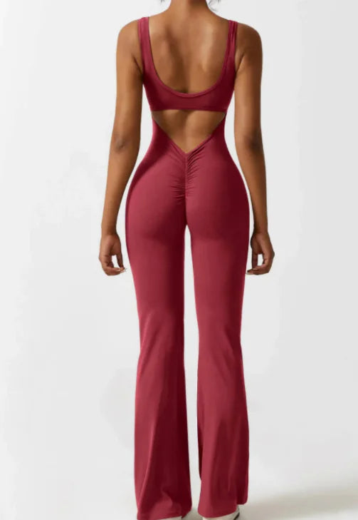 Seamless Hollow Yoga Bodysuit - Women's Casual Activewear - EssentialEssentials1