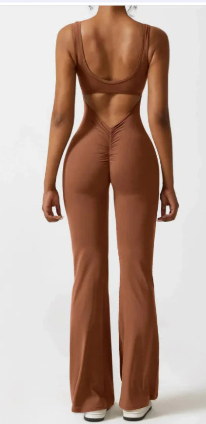 Seamless Hollow Yoga Bodysuit - Women's Casual Activewear - EssentialEssentials1
