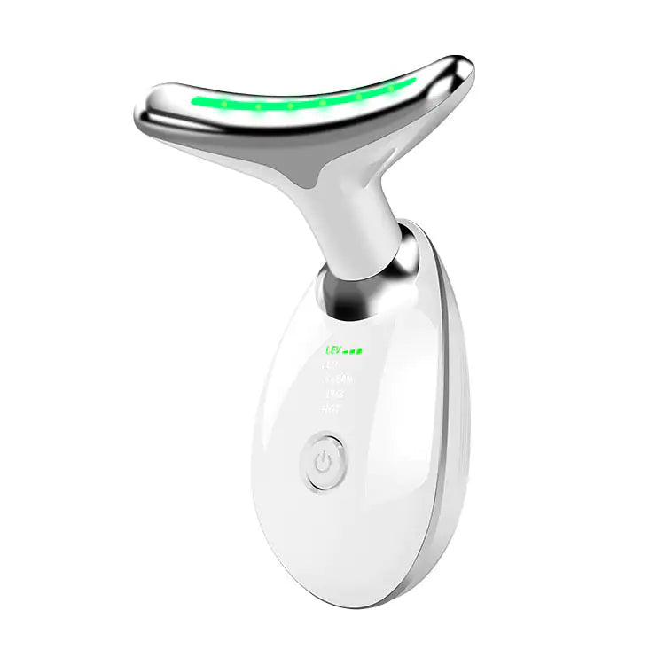 Beauty Facial Massager, 7 Color Wavy Acne Beauty Microcurrent Facial Device Skin Firming for Face Neck Beauty Device, - EssentialEssentials1