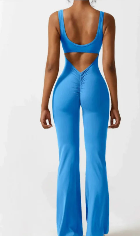 Seamless Hollow Yoga Bodysuit - Women's Casual Activewear - EssentialEssentials1