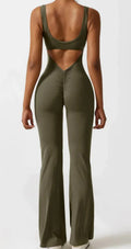 Seamless Hollow Yoga Bodysuit - Women's Casual Activewear - EssentialEssentials1