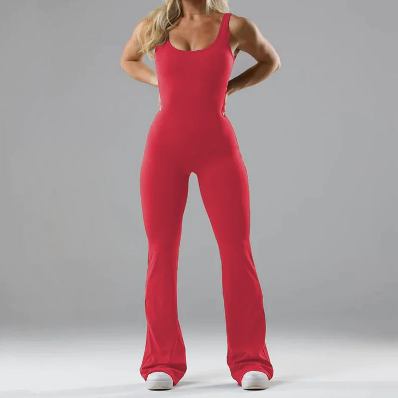 Seamless Hollow Yoga Bodysuit - Women's Casual Activewear - EssentialEssentials1